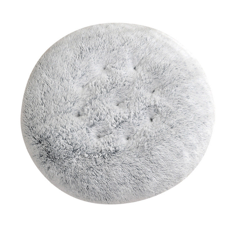 Pet Round Plush Warm Sleeping Mat Bed House