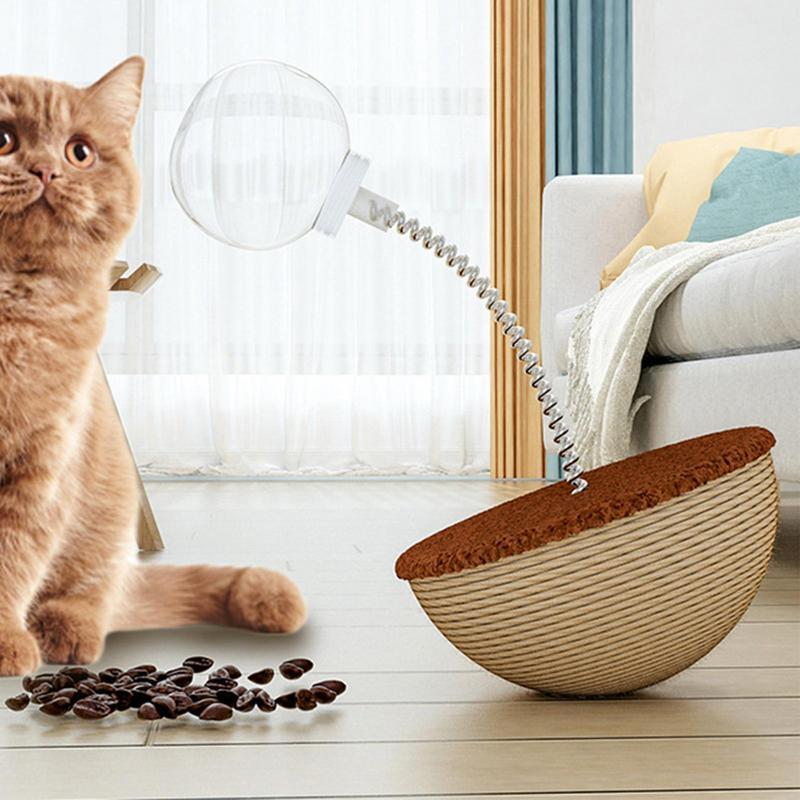 Interactive Self Balancing Treat Dispensing Pet Puzzle Toy