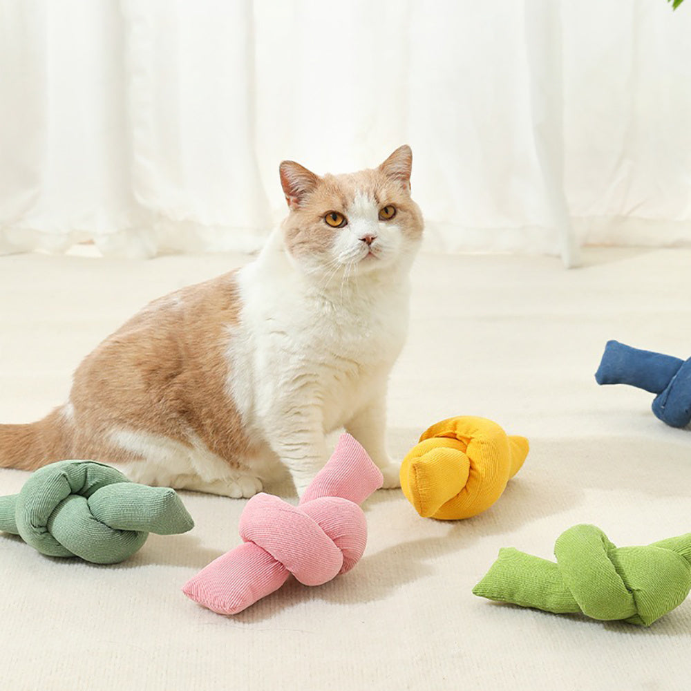 Knotted Cotton Tug Rope Interactive Pet Chew Toy