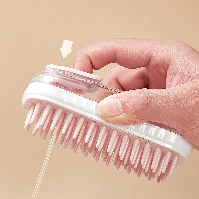 Pet Bath Silicone Massage Brush Foam Cleaning Tool