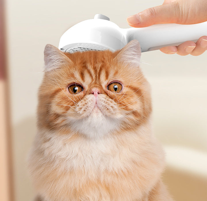 Self Cleaning Pet Grooming Comb With Mist For Fur Care