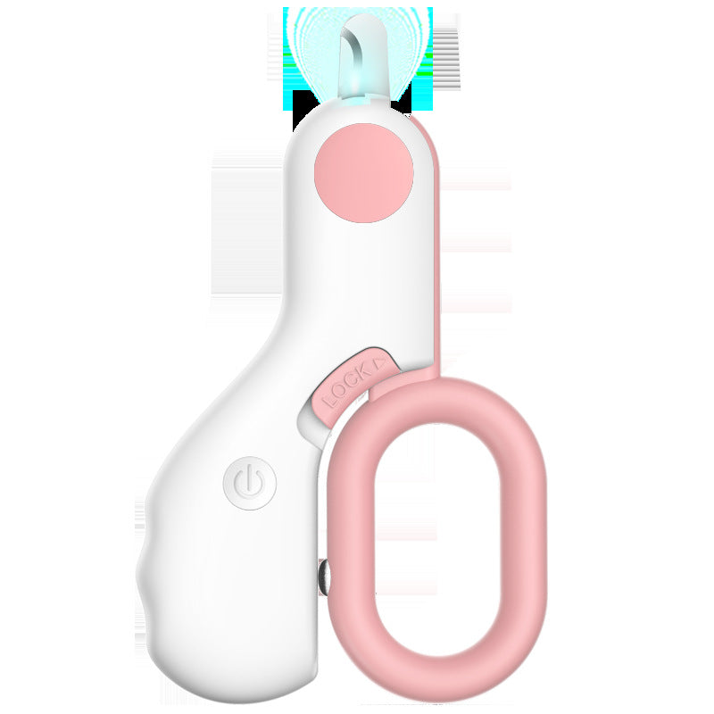 Pet LED Illuminated Mini Nail Trimmer ABS Design