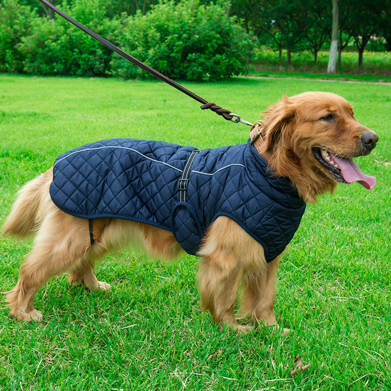Pet Cotton Jacket Adjustable Warm Clothing Apparel