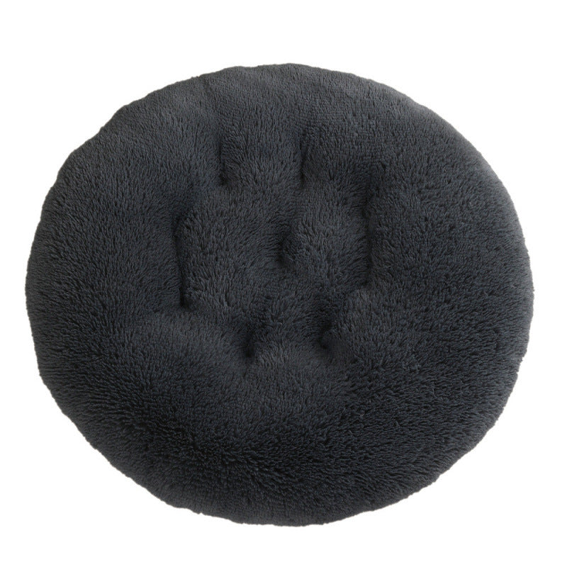Pet Round Plush Warm Sleeping Mat Bed House