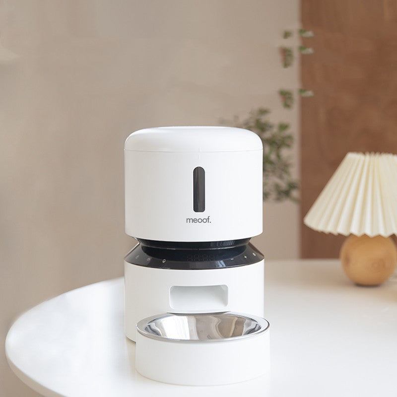 Pet Capsule Automatic Feeder Double Bowl Feeding Station