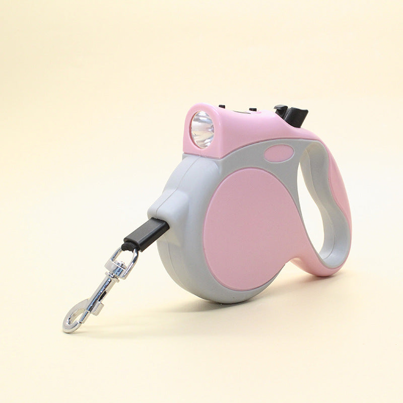 Retractable Pet Leash With Built In Light For Night Use