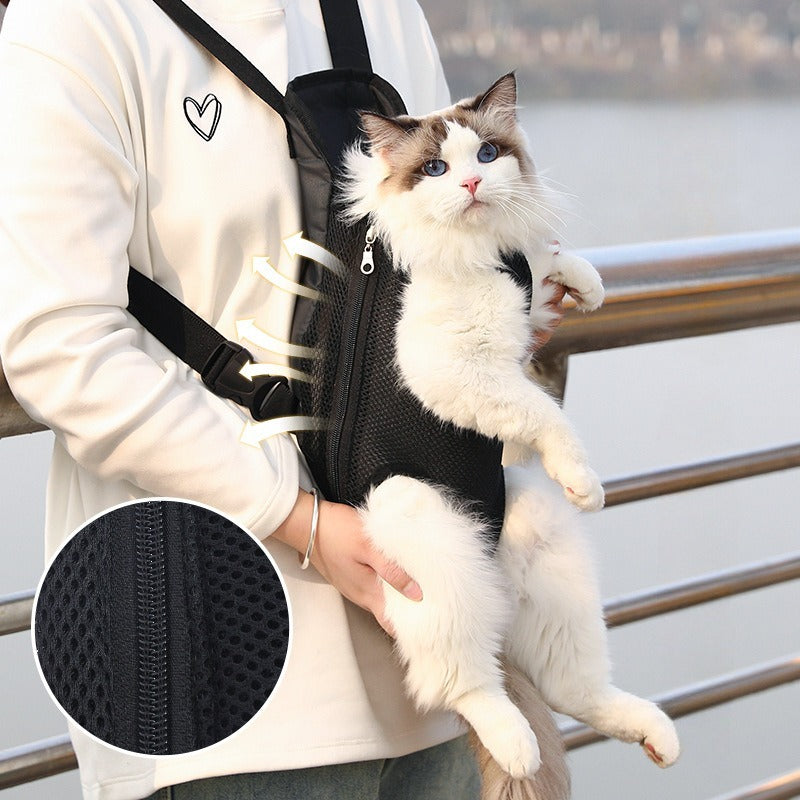 Breathable Pet Backpack Carrier For Hiking And Travel Use