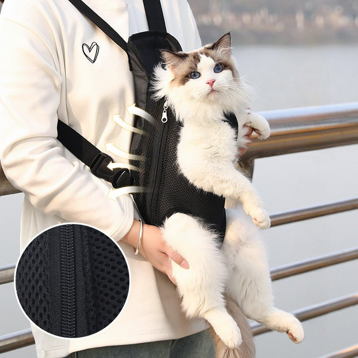 Breathable Pet Backpack Carrier For Hiking And Travel Use