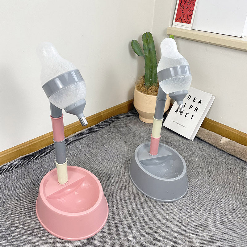 Pet Automatic Water Dispenser Adjustable Stand Feeding Fountain