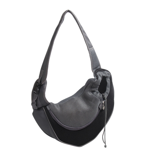 Mesh Oxford Pet Carrier Shoulder Bag For Outdoor Travel