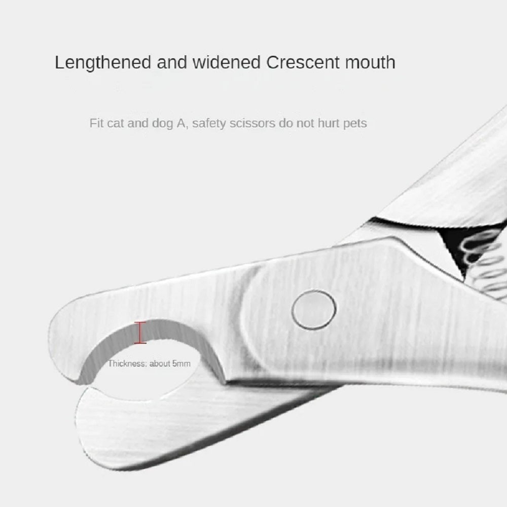Pet Professional Nail Clipper Safety Grooming Tool Stainless Steel