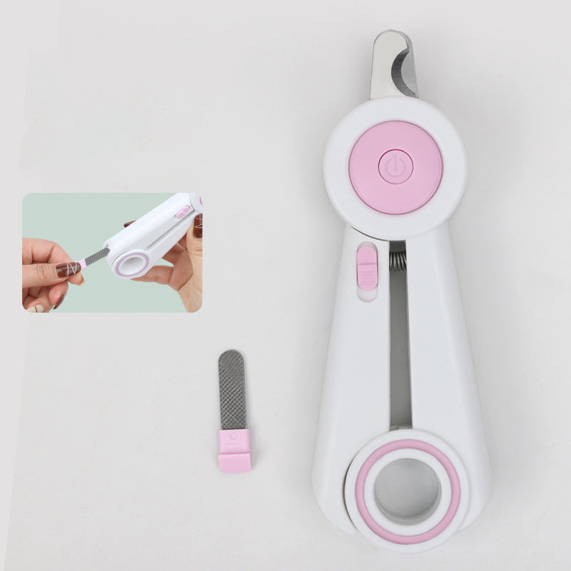 Pet Nail Clippers And Grinder With LED Safety Light
