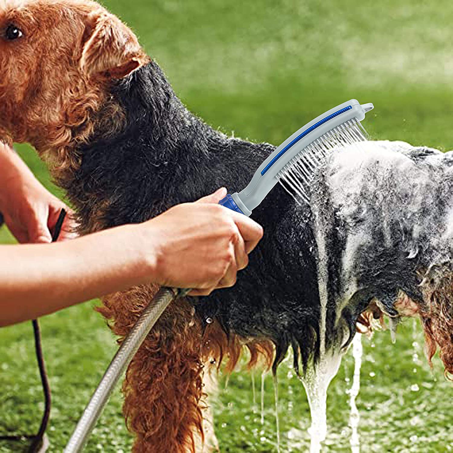 Pet Bath Brush Shower Hose Cleaning Tool