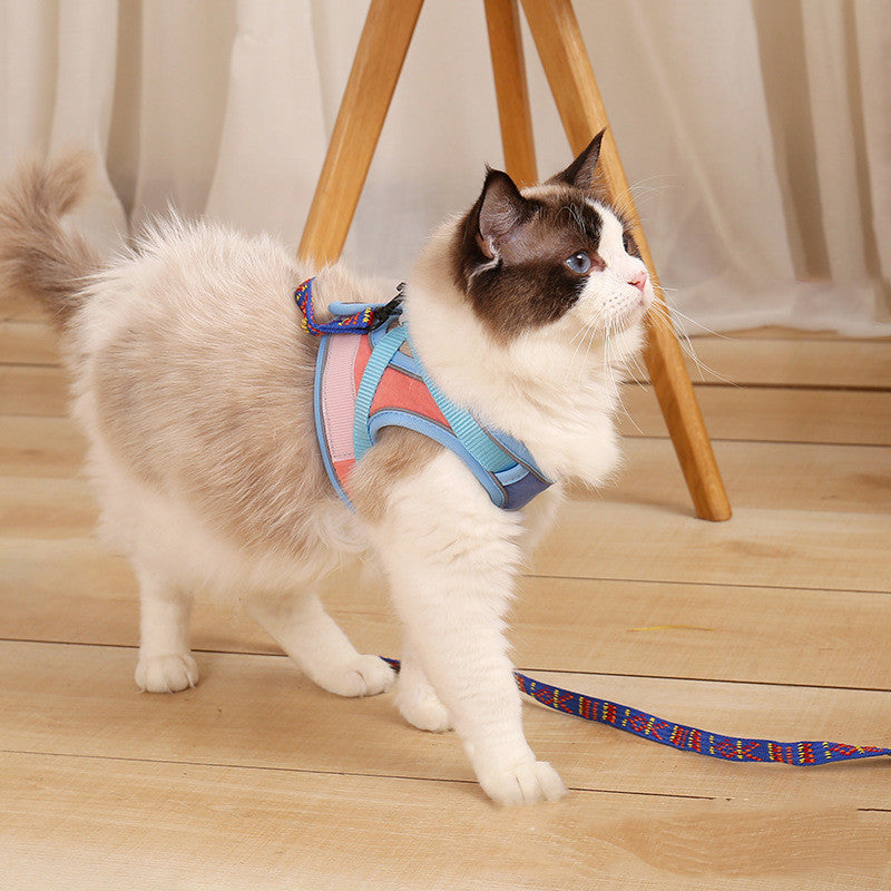 Reflective Anti Escape Pet Harness Leash For Outdoor Use