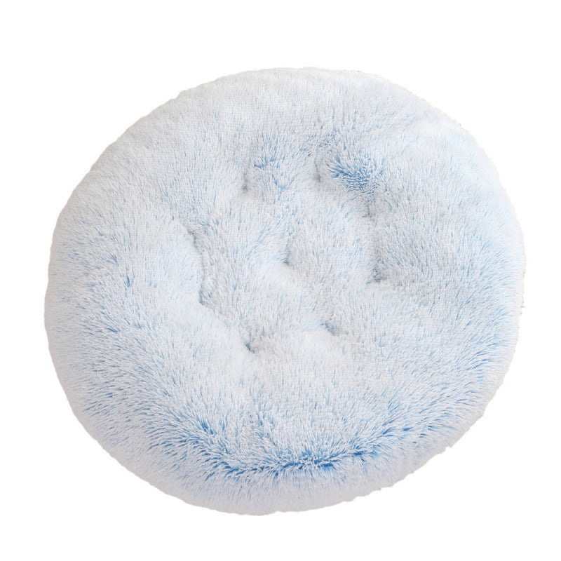 Pet Round Plush Warm Sleeping Mat Bed House