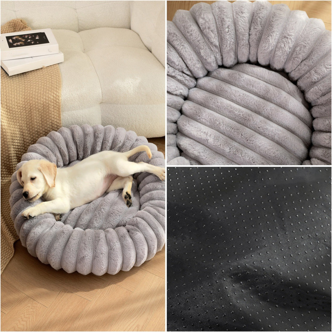 Pet Plush Winter Bed Round Warm Sleeping Nest