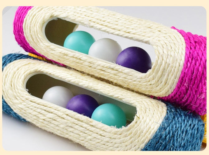 Three Tier Sisal Drum Interactive Pet Scratching Toy