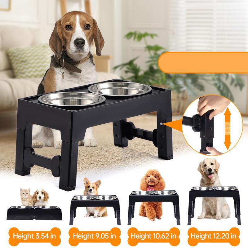 Pet Lifting Feeding Bowl Neck Protection Anti-Tumble Design