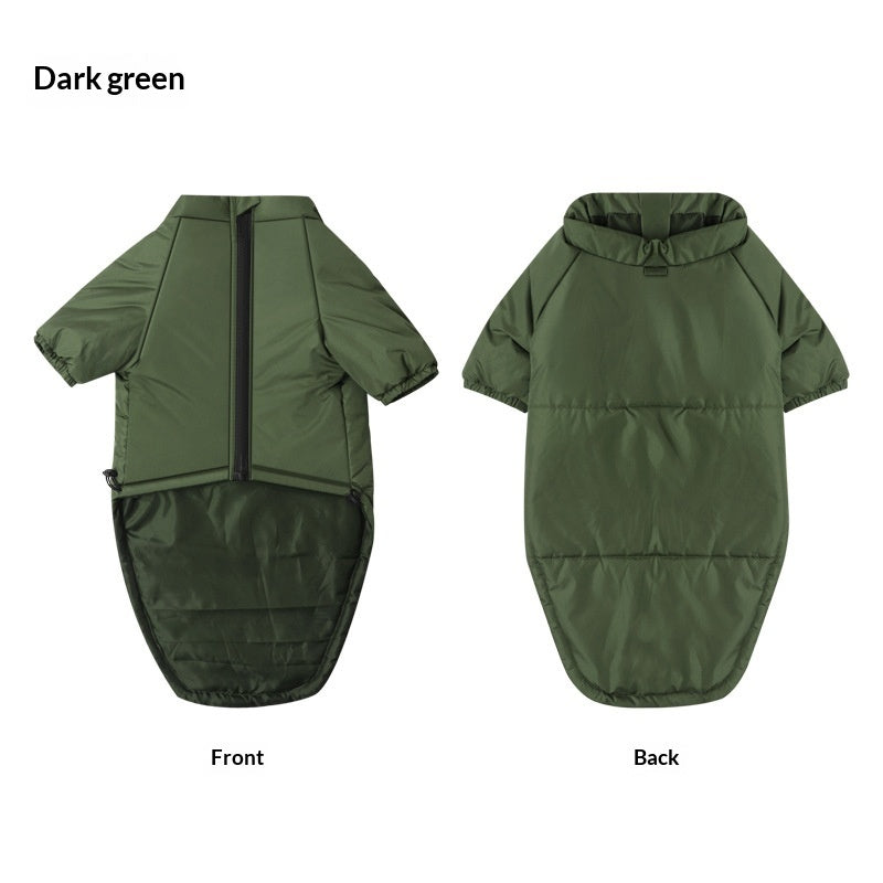 Pet Cotton Jacket Two Leg Warm Apparel