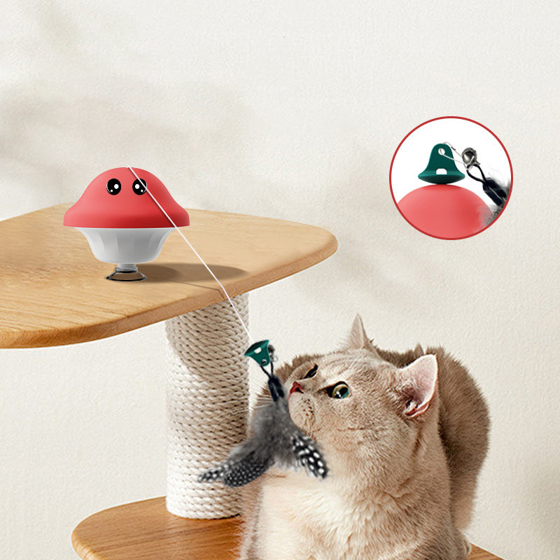 Suction Cup Retractable Interactive Pet Wand Exercise Toy