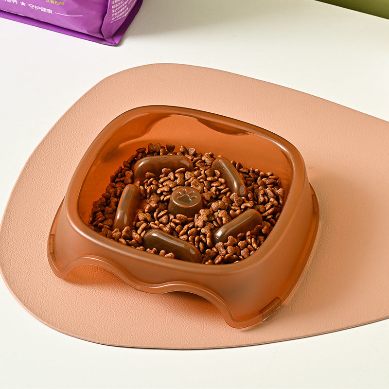 Pet Slow Feeding Anti Choking Water Bowl Feeding Dish