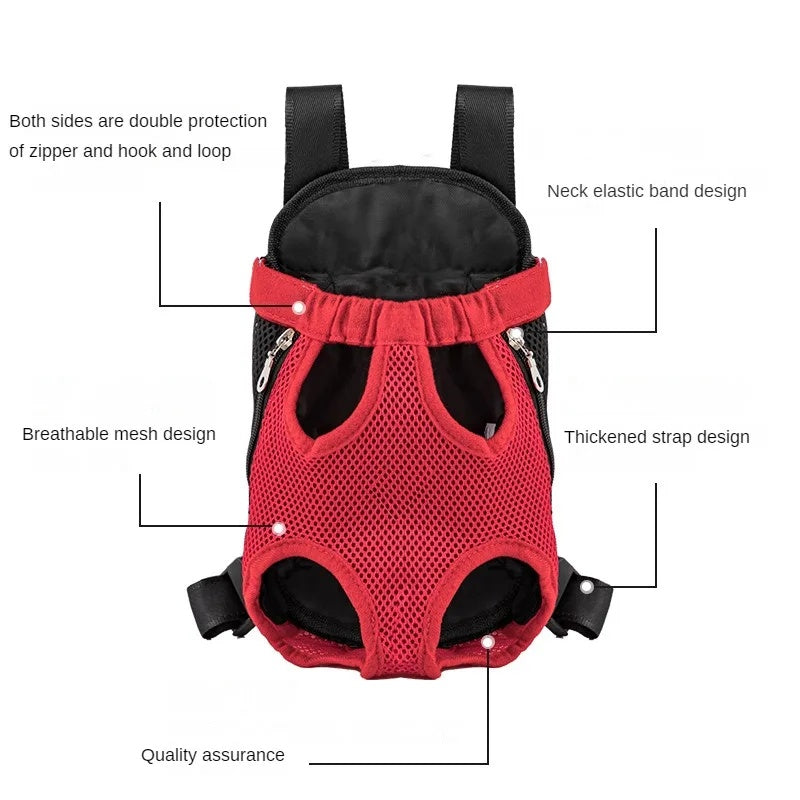 Breathable Pet Backpack Carrier For Hiking And Travel Use