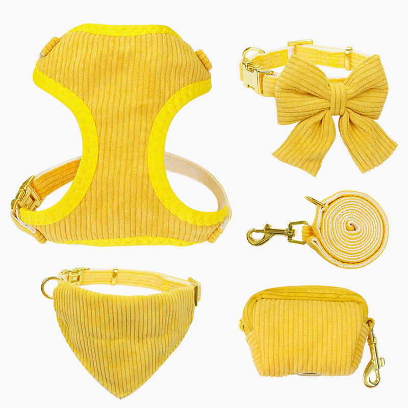 Adjustable Pet Leash And Harness For Outdoor Use