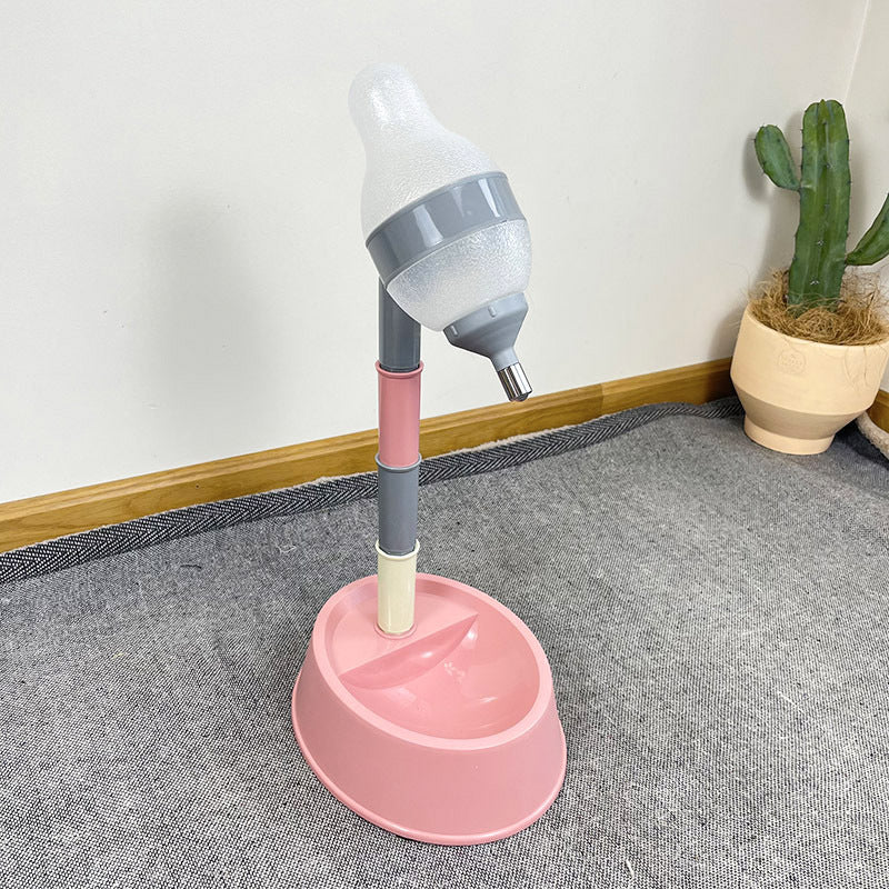 Pet Automatic Water Dispenser Adjustable Stand Feeding Fountain