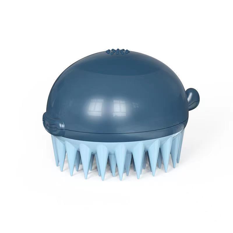 Pet Bath Gel Brush Refillable Puffer Grooming Tool