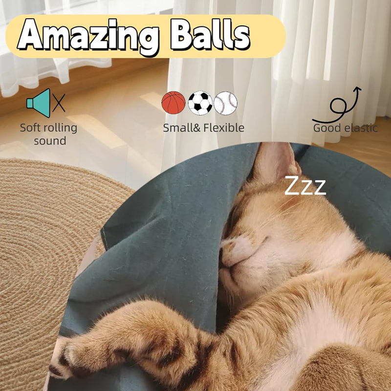 Self-Entertainment Feather Bouncy Pet Interactive Ball Toy