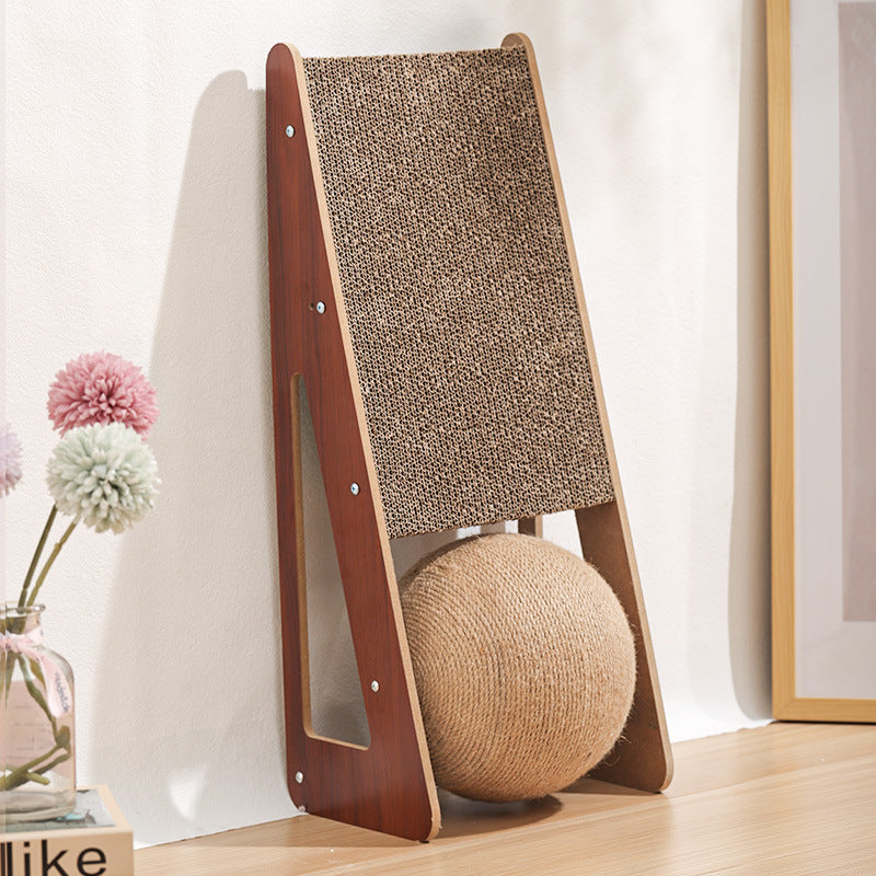 Corrugated Paper Scratching Board Interactive Pet Toy