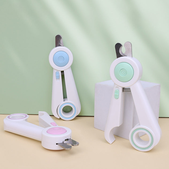 Pet Nail Clippers And Grinder With LED Safety Light