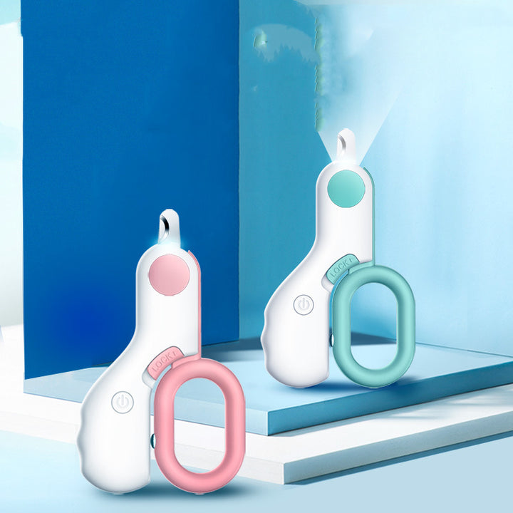 Pet LED Illuminated Mini Nail Trimmer ABS Design