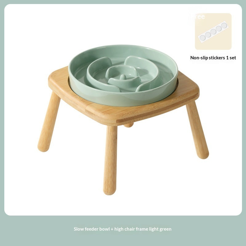 Pet Ceramic Slow Feeding Bowl Anti Choking Feeder