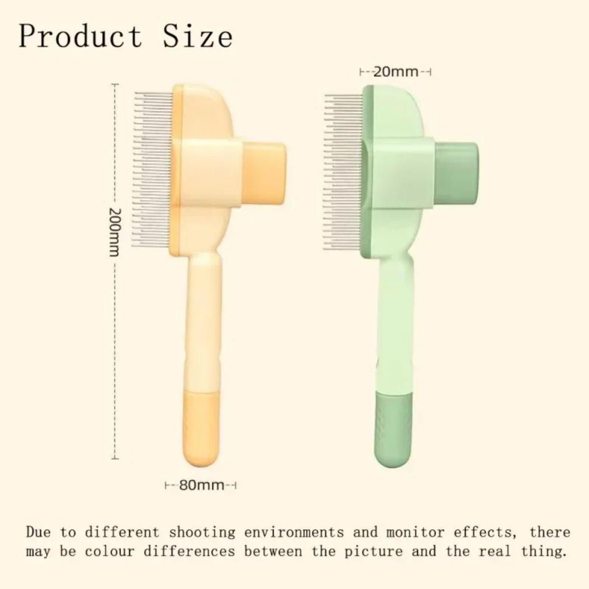 One Click Pet Grooming Brush For Gentle Fur Removal And Care