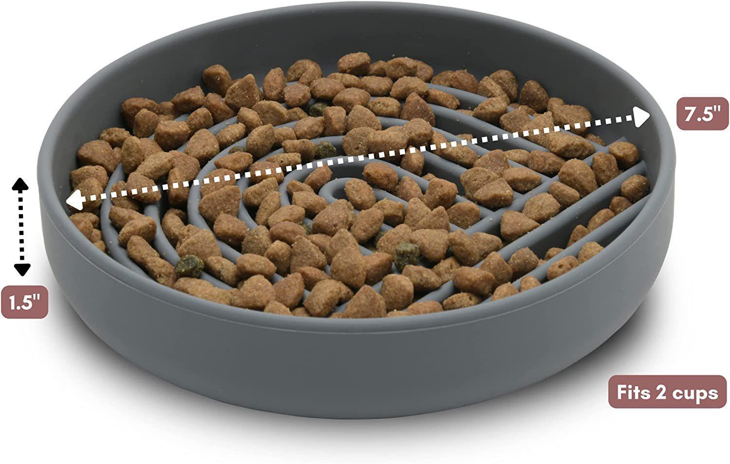 Pet Slow Feeding Bowl Simple Fashion Anti Choking Dish