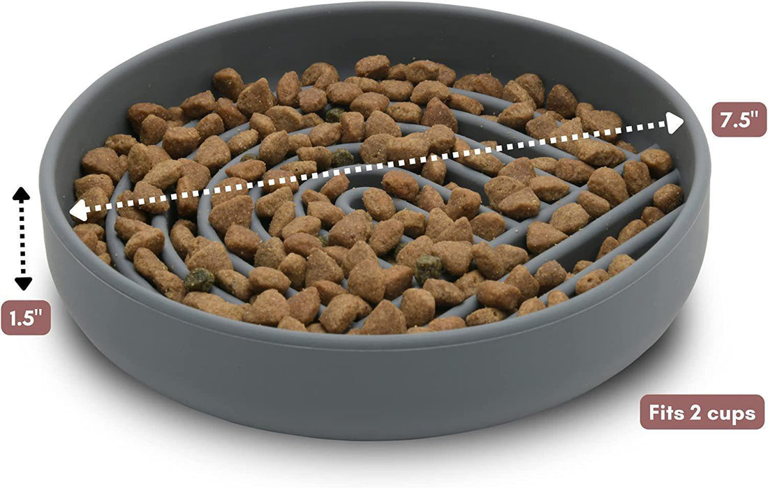 Pet Slow Feeding Bowl Simple Fashion Anti Choking Dish