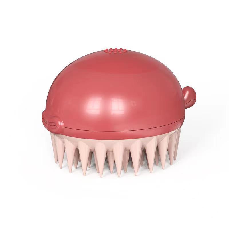 Pet Bath Gel Brush Refillable Puffer Grooming Tool
