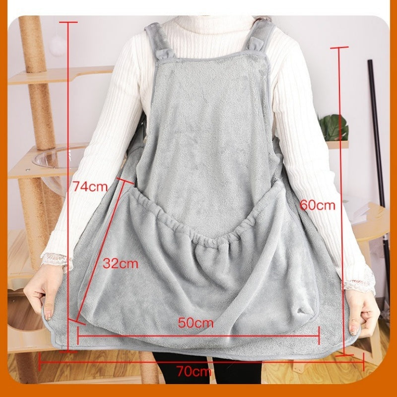 Plush Pet Carrier Chest Bag For Outdoor Travel Use